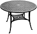 Outdoor Living : Denewood CFC001BL Versailles 44" Black Cast Aluminum Round Table