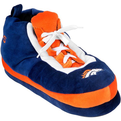 Denver Broncos Sneaker Style Slippers, Size Large