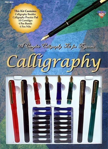 Complete Calligraphy Pen Starter Kit For Beginners w/Instruction Booklet! by NicoleCrafts