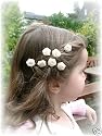 10 Haarnadeln creme Hochzeit Kommunion Konfirmation