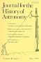 Journal for the History of Astronomy