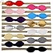 YanJie Faux Leather Bow Nude Nylon Soft Headband Infant Toddler Pack of 12