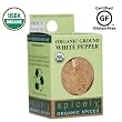 Spicely 100% Organic and Certified Gluten Free, White Pepper Ground