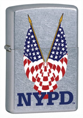 Cover image : Zippo NYPD - Crossed Flag ニューヨーク市警察 ジッポ 20486