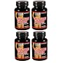 ACAI Juice Extreem -240 CAPSULES 100% PURE, 4 times MORE potent for each MG ACAI Berry Natural Nutrition, Energy and also used for Weight Loss Detox Diet 4 Bottles, 4 Months , 1300 Mg
