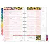 Day-Timer Garden Path 2-Page-Per-Month Tabbed Refills, Desk Size, 5.5 x 8.5 Inches, January 2012 Start (D13486-1201)