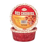 Paradise Red Cherry Halves, 8 Ounce Tubs (Pack of 4)