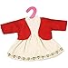 Highmall 14 Inches High Simulation Baby Doll's Clothes Short Coat and Dress Two-piece Suit Red