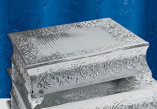 Cosmo Square Silver Plated Wedding Cake Stand 18