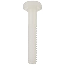 Nylon 6/6 Machine Screw, Hex Head