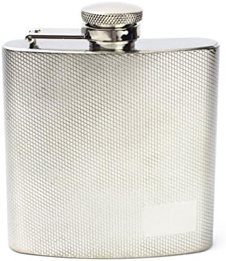 Engraved Liquor Flask - Perfect for Sports Games or as a Gift - Made with a Textured Finish - Liquor Flask Includes Free Personalization - 4 oz