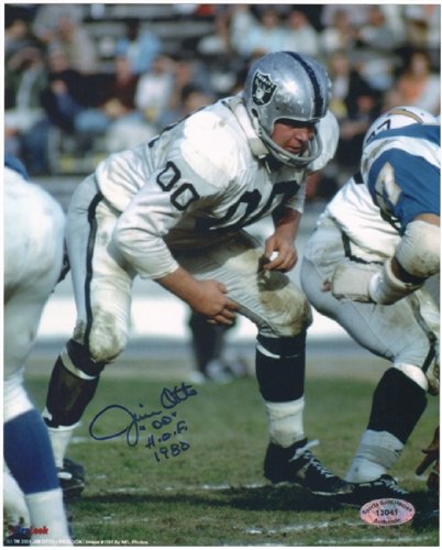 Jim Otto Oakland Raiders Autographed 8x10 Photo w/HOF Inscription (A)