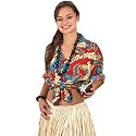 Hawaiian Shirt Rayon Red - XL