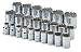 SK 1924 24 Piece 1/2-Inch Drive 12 Point 10-Millimeter to 36-Millimeter Socket Set