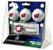 Wisconsin Badgers 3 Golf Ball Gift Pack w/ Kool Tool - NCAA College Athletics
