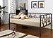 Brown Metal Twin Size Miami Day Bed (Daybed) Frame With Metal Slats