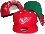 Detroit Red Wings Red Adjustable Plastic Snap Back Hat/Cap