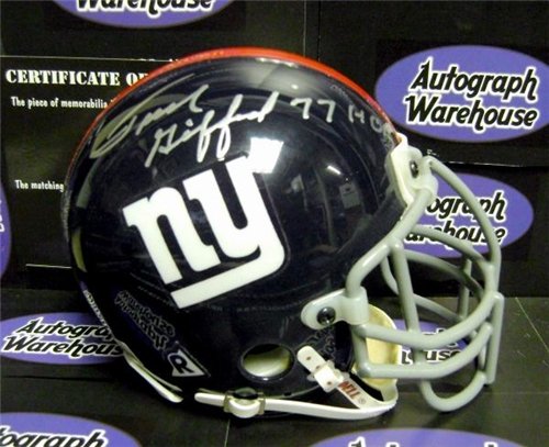 Frank Gifford Autographed/Hand Signed New York Giants Football Mini Helmet