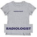 T-SHIRT WOMAN HEATHER GRAY " SIMPLE WORD RADIOLOGIST " X-Small