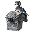 Nesting Wood Duck Pair with House - Loon Lake Decoy