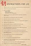 Instructions For Life Dalai Lama Art Poster Print - 24x36