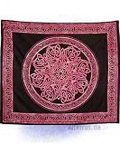 Eigenschaften HappyShop  / Tuch - Celtic schwarz auf bordaux 255 x 210 cm