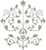 Brewster Wall Pops WPK99061 Peel & Stick Nouveau Damask Wall Art Kit, 2-Sheets