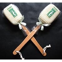 (FREE SHIPPING) 2 Touch Me Long Handle Natural Sisal Bath Body Back Brush