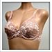  : Venus $39 Lite Brown Floral Full Coverage Bra #2405 sz 34A 34B