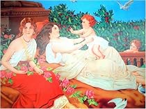 3D Lenticular Picture / Poster 10.5" X 13.5" - GREEK LADIES & CHILD