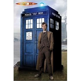 Doctor Who - TV Show Poster (Doctor Who and Tardis) (Size: 24" x 36")