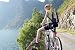 Wallmonkeys Peel and Stick Wall Decals - Active Woman on Bike Is Having Break - Removable Graphic