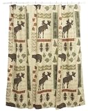 Bacova Guild Big Country Fabric Print Shower Curtain