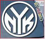 New York Knicks Car Window Vinyl Decal Sticker 4" Wide (Color: White)