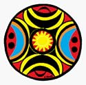 African Mandala Auto Glass Sticker