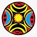 African Mandala Auto Glass Sticker