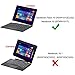 Fintie Nextbook Flexx 10 2016 / Nextbook 10 Case - Premium PU Leather Folio Cover for Nextbook Flexx 10 Convertible Laptop with Keyboard/Nextbook 10 [Not Fit Old Version Nextbook 10.1], Love Tree