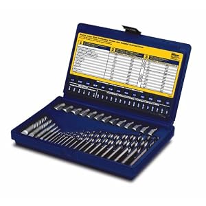 Irwin Industrial Tools 11135 Screw Extractor and Drill Bit Set, 35-Piece