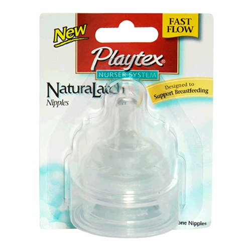 Playtex NaturaLatch Nipples, Fast Flow 2 silicone nipples