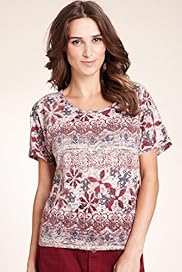 Indigo Collection Aztec Print T Shirt
