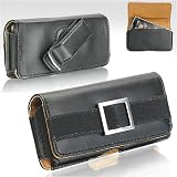 Apple iPhone 3G Leather Horizontal Carrying Case with Rotating Belt Clip