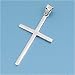 Sterling Silver Pendant - Cross - 31mm Pendant Height