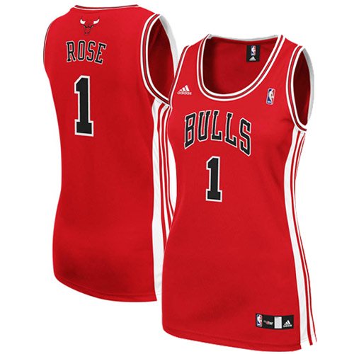 NBA Women's Chicago Bulls Derrick Rose Replica Jersey (Red, Medium)