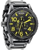 NIXON｜NIXON (ニクソン) 腕時計 51-30 CHRONO ヒフティーワンサーティークロノ ALL BLACK/LIME NA083603-00 メンズ [正規輸入品]
