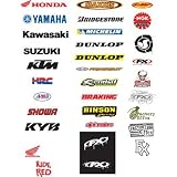 Factory Effex Logo 5 Pack Stickers - Honda - Red 04-2660