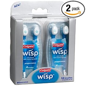 Colgate Wisp Peppermint, 16-Count (Pack of 2)