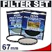 Hoya Pro1 Digital 67mm TWO Multi-Coated Glass Filters Kit with Hoya Pro 1 UV + Circular PL Polarizer Filter for Canon, Nikon, Olympus & Pentax Lenses with 67mm Filter Size