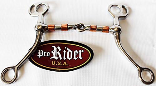 Professional Equine Tom Thumb Curb Snaffle Horse Bit Copper Rollers 35419