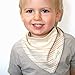 Super Soft 100% Organic Natural Cotton 'Monkey Around Baby' Bandana Drool Bibs with Snaps for Girl or Boy - Reversible Set of 4 - Premium Unisex Baby Shower Gift Set - Handkerchief Baby Bib Bandanas