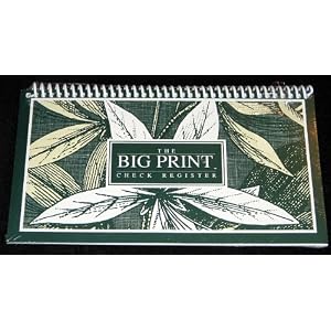 The Big Print Check Register Spiral Bound